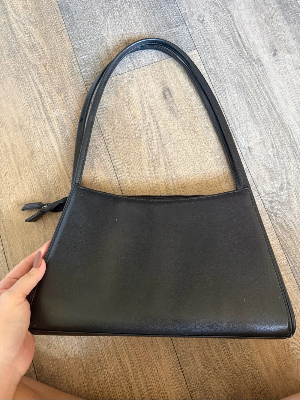 Y2K vintage Black Handbag & Wallet Set with Pink 'b' Accent